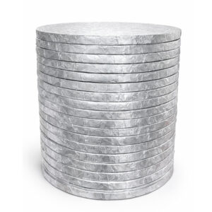 10″ Round Silver Cake Boards – ½″ Thick, 24 Pack
