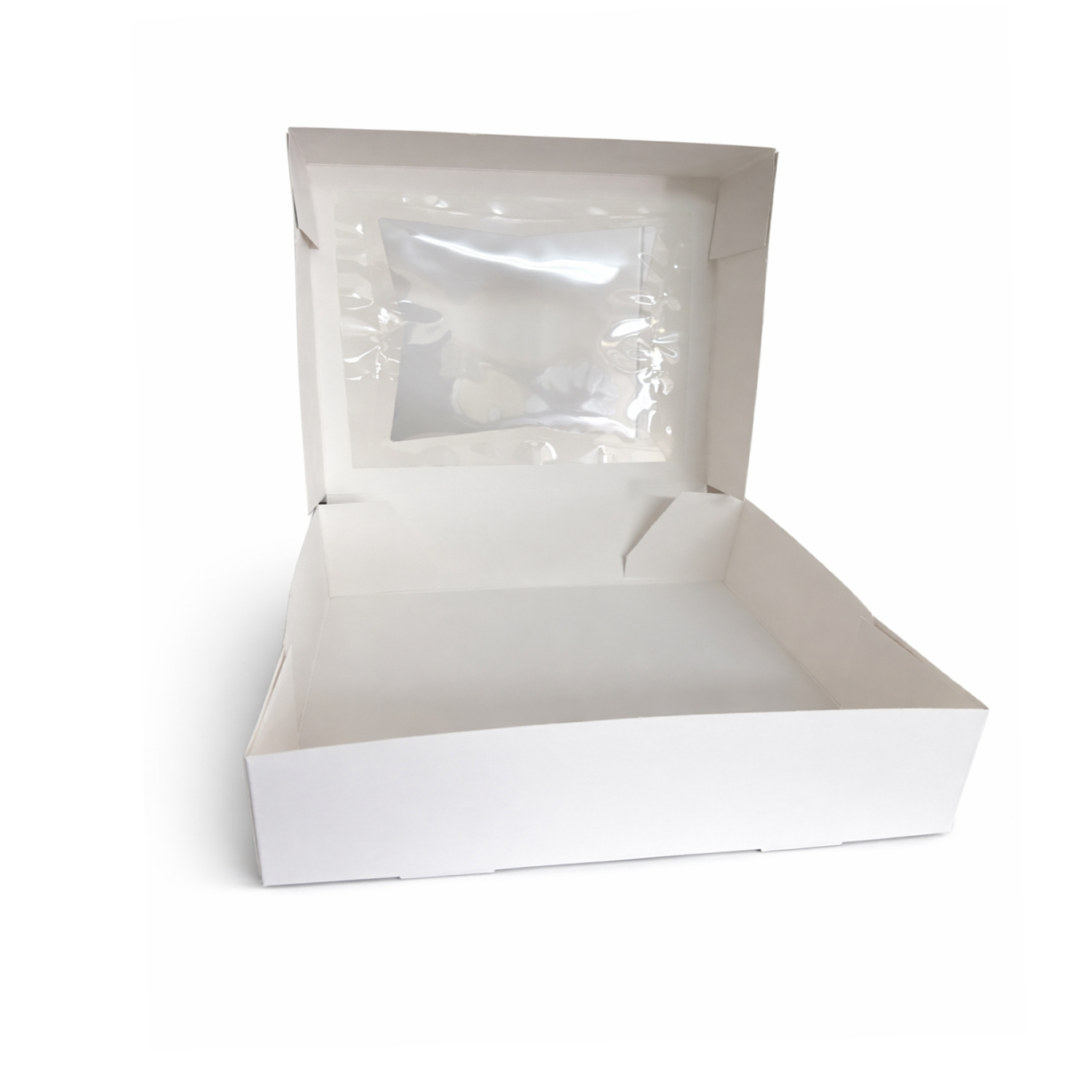 8″ x 8″ x 2.5″ Easy Popup White Window Bakery Boxes – 200 Pack Cookie & Pastry Boxes