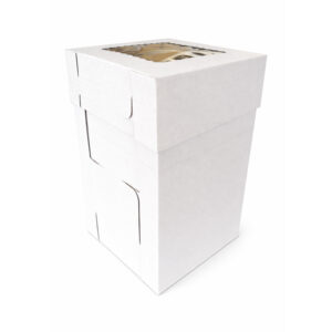 8″ X 8″ X 12″ Adjustable Tall Cake Boxes – 25 Pack