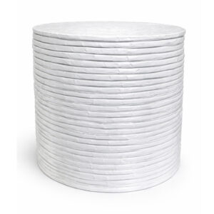 12″ Round White Cake Boards – ¼″ Thick (48 Pack)