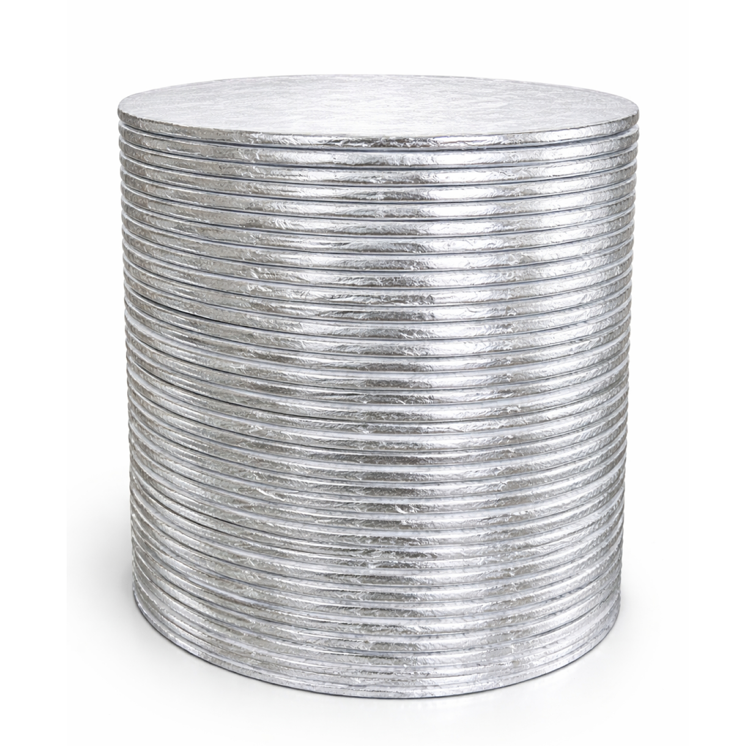 12″ Round Silver Cake Boards – ¼″ Thick (48 Pack)